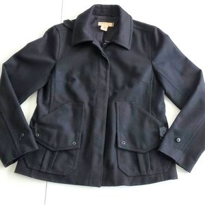 J. Crew Black Wool Blend Jacket, Size S